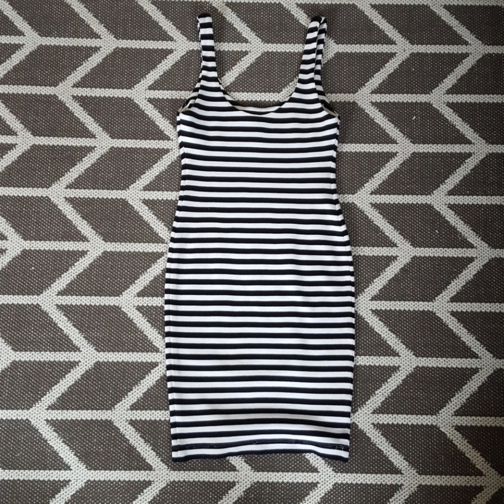 Zara classic striped dress